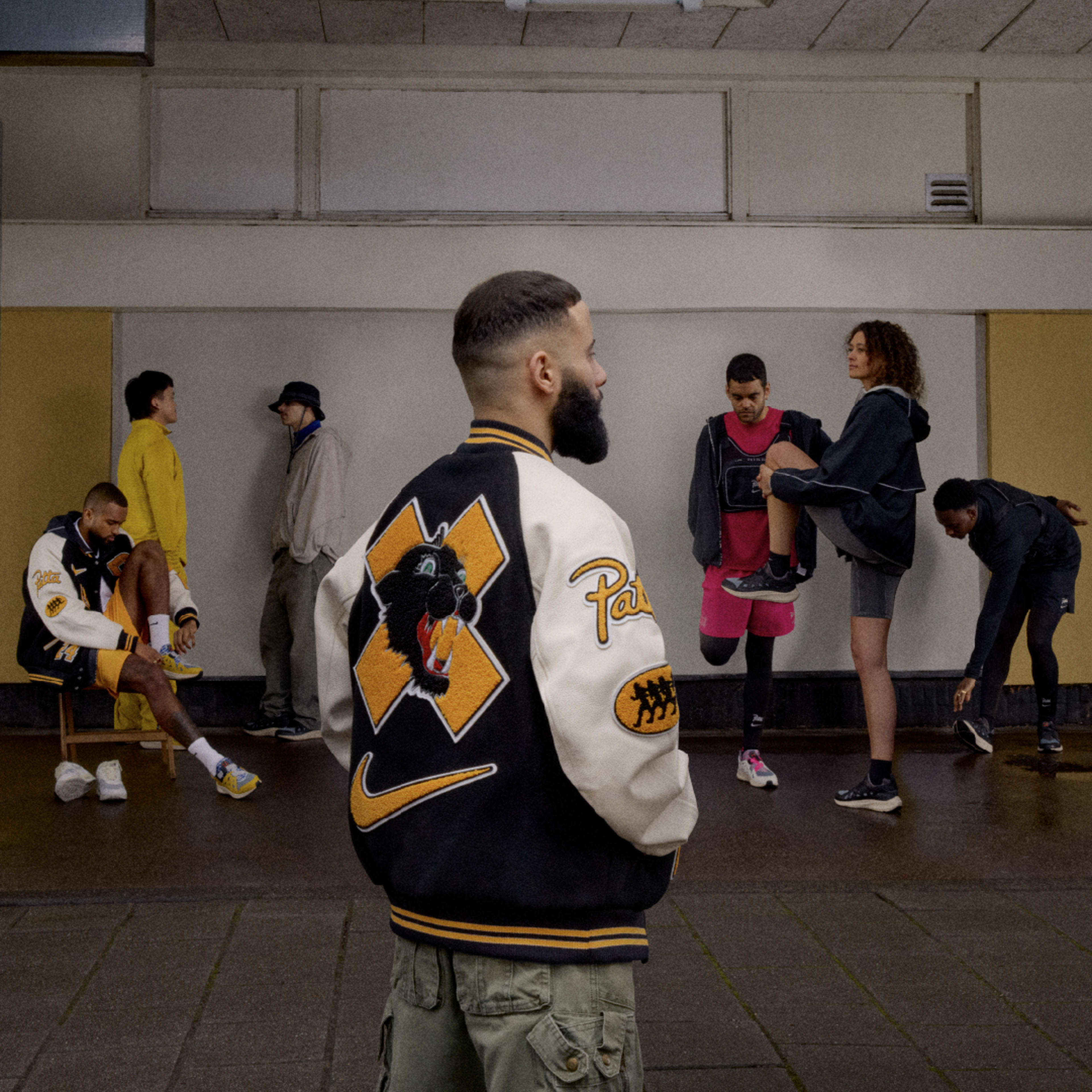 Nike air huarache varsity jacket best sale