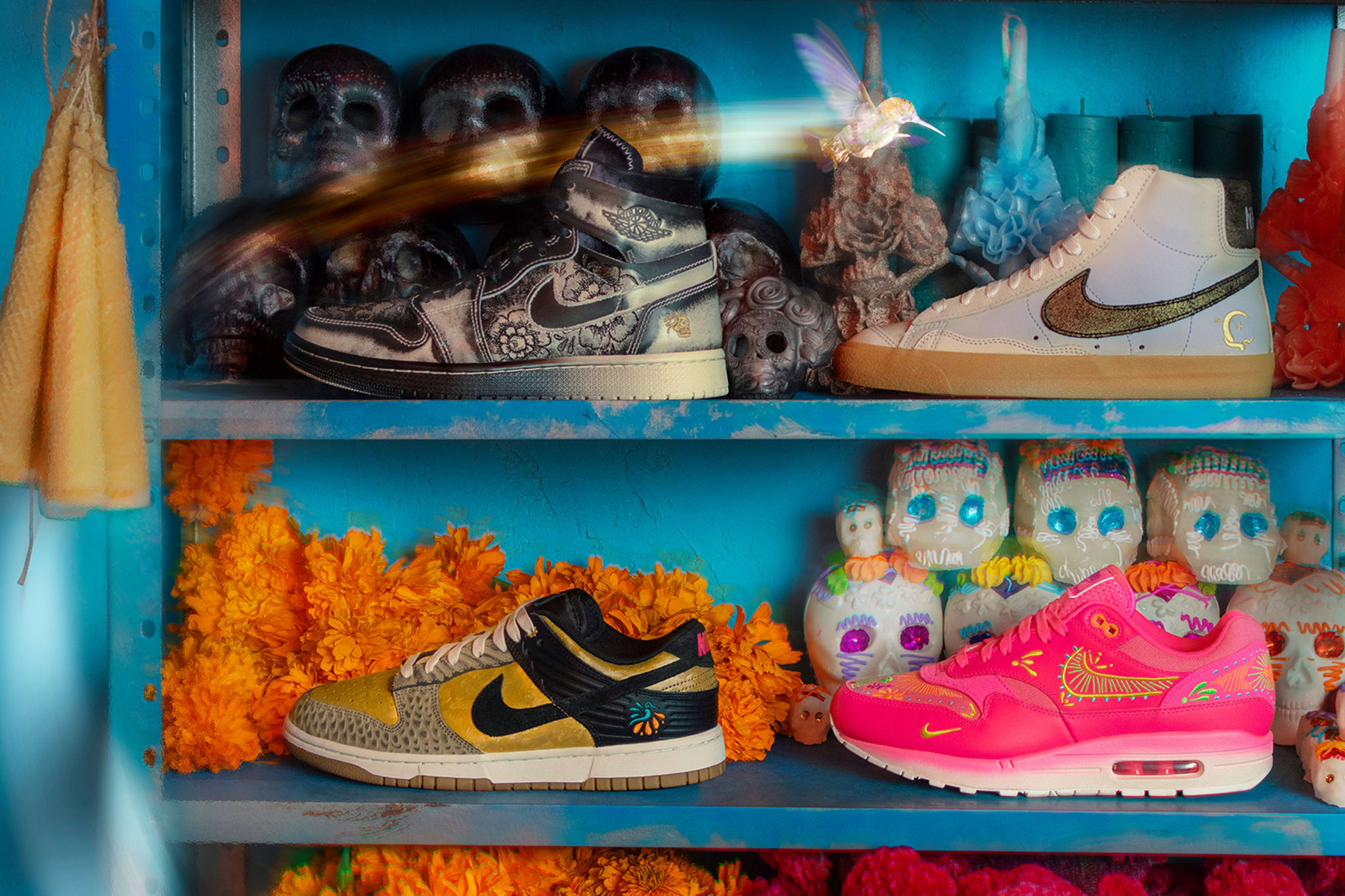 Nike sneakers dia de muertos new arrivals