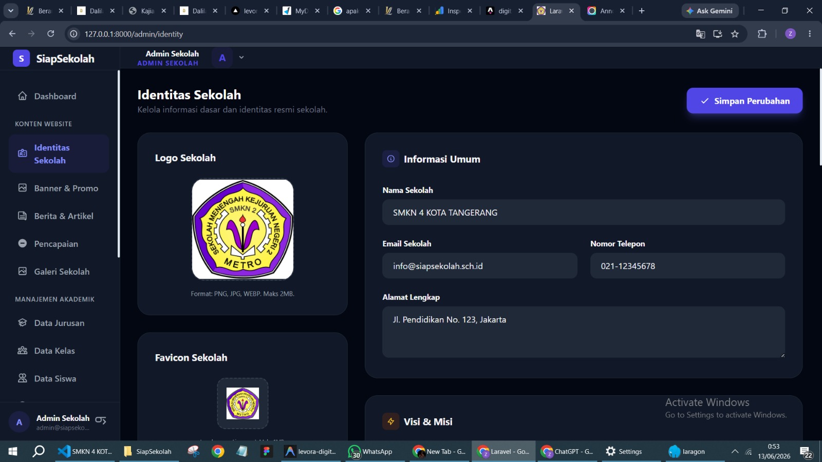 Website Profil & Sistem Informasi Sekolah gallery