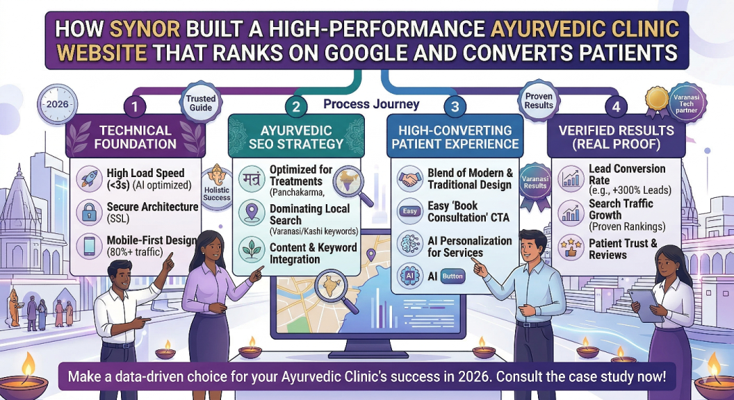 How Synor Built a High-Performance Ayurvedic Clinic Website That Ranks on Google and Converts Patients