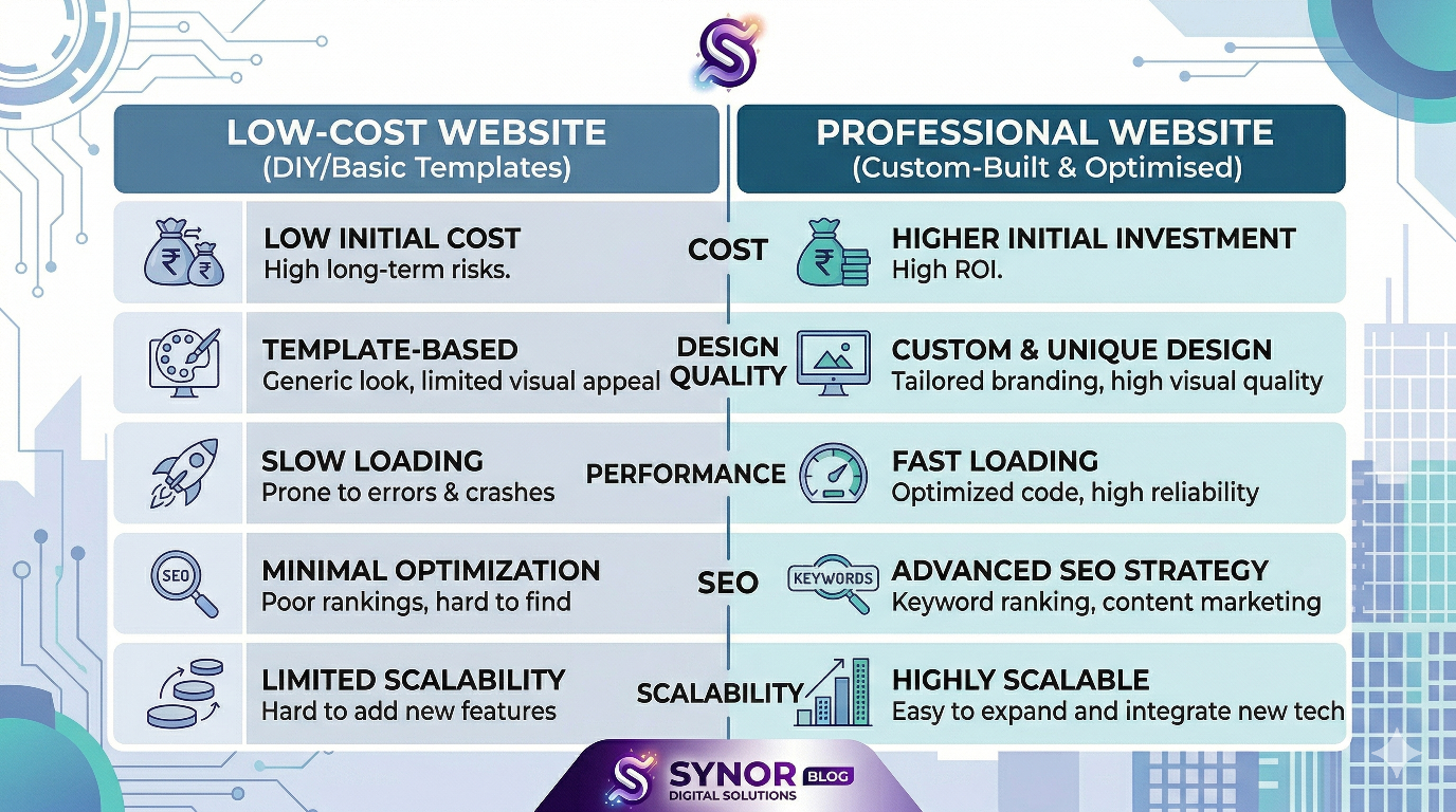 Low Cost vs Professional Website – What Should You Choose?