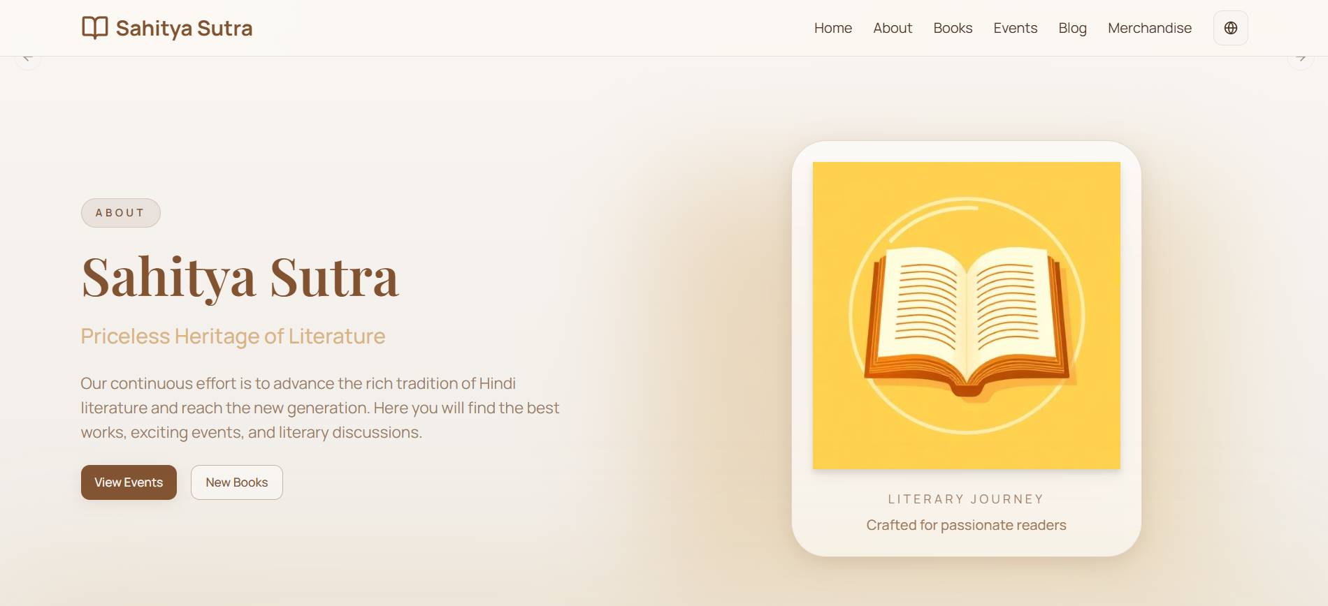 Sahitya sutra how synor helps them in web devlopment