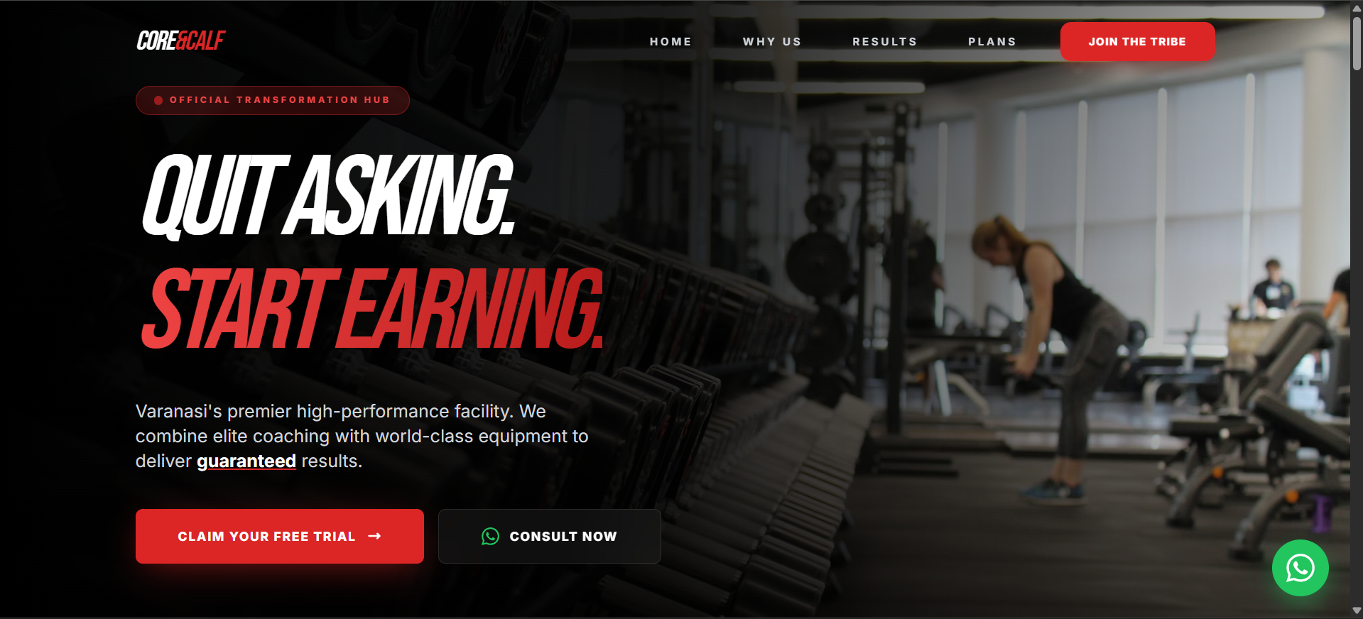 Demo Gym Website made by synor