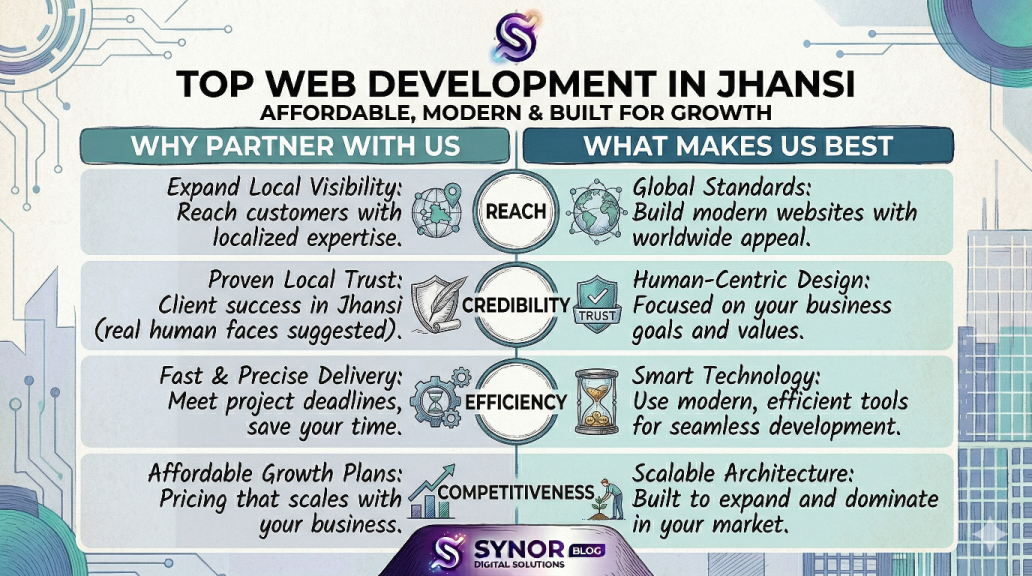 Best Web Development Agency in Jhansi – Affordable, Modern & Built for Growth