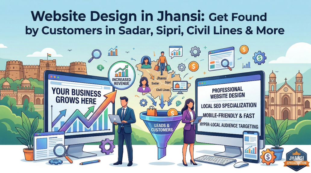 Website Design in Jhansi – Get Found by Customers in Sadar, Sipri, Civil Lines & More