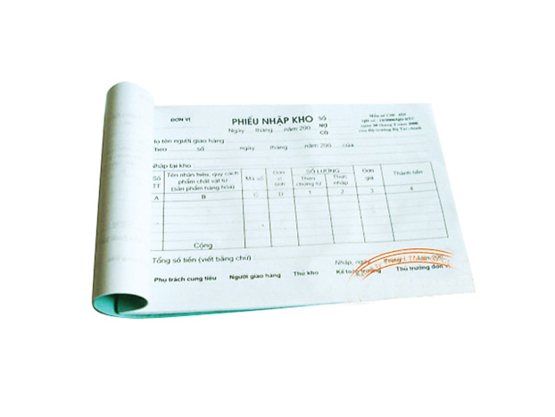 A4 2-part carbonless form
