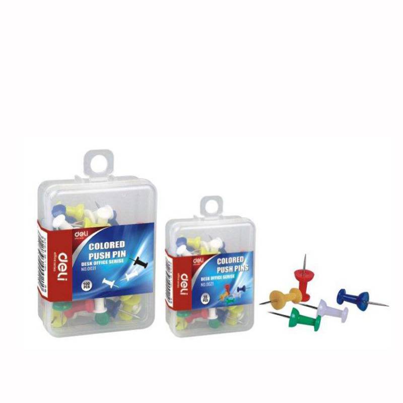 Deli 0021 Colored Plastic Hat Pins - 35 Pieces