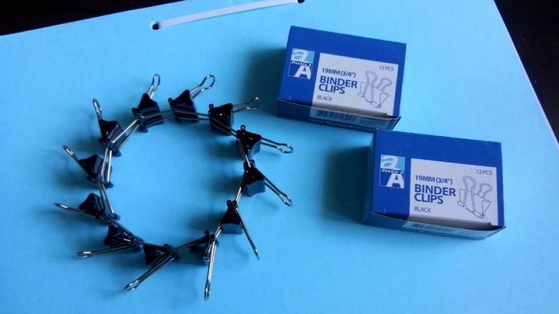 Black Iron Clamp Double A 25mm 12 Pieces