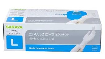 Saraya Nitrile Glove EXTEND 파우더 프리 니트릴 고무장갑