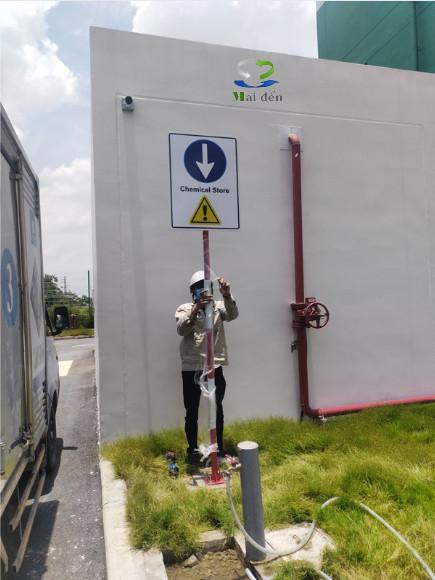Chemical Storage Area Sign for Industrial Parks