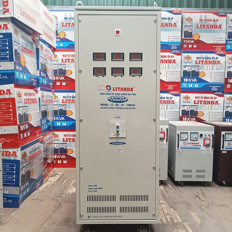 리탄다 Litanda 100kVA 3상 산업용 오토 트랜스 강압 변압기 (380V 입력 -> 220V/200V 출력 / 100% 순동 코일 / 일본 수입 설비용)
