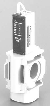CKD P4100-15-W Industrial Pneumatic Pressure Switch (Rc 1/2" Port / Adjustable Set Range 0.1 to 0.8 MPa / Microswitch Output / Made in Japan)