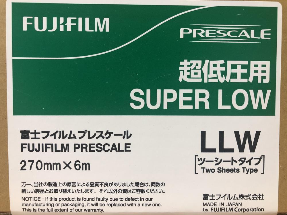 일본 정품 후지필름 Fujifilm Prescale LLW R270 초저압 감압지 압력 측정 필름 (0.5 ~ 2.5 MPa / 270mm x 5m 롤 / 투시트형 / 日本製)