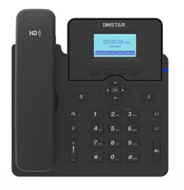 Dinstar C60GP 2-SIP Line Gigabit PoE HD IP Desk Phone