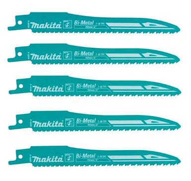 일본 정품 마키타 Makita B-05038 152mm 바이메탈 컷소날 5개입 세트 (6-10 TPI 가변 피치 / 금속 및 플라스틱 고속 절단 / 正品)