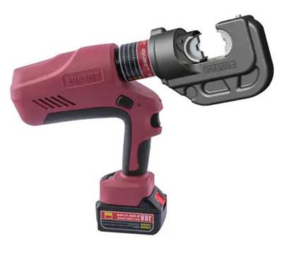 에미즈 EMEADS EBS-400 18V 무선 충전식 12톤 (120kN) 전동 유압식 케이블 단자 압착기 (16~400mm² / 12개 육각 다이스 / 42mm 스트로크 / 360도 회전 / 5.0Ah 배터리 2개)