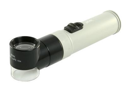 Peak 2028-10X High-Precision Optical Loupe Magnifier with 32mm Glass Lens & Clear Acrylic Base (Made in Japan)