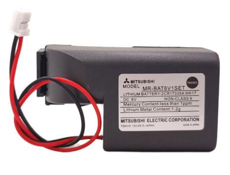三菱電機 MITSUBISHI MR-BAT6V1SET 6V 1650mAh サーボアンプ 絶対位置 エンコーダ バックアップ リチウム電池 (MR-J4シリーズ専用 / コネクタ付 / 純正品)