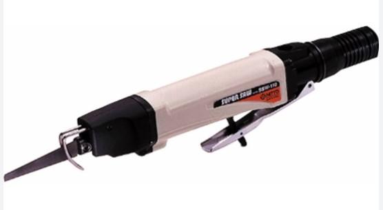 日東工器 (NITTO KOHKI) SSW-110 スーパーソー (Super Saw) 超軽量 0.6kg 低振動 空圧式 小型 レシプロソー エアーソー (ストローク数 7,000回/分 / 前方排気 / 切粉吹き飛ばし / 日本製)