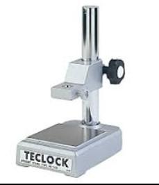 일본 정품 테클락 TECLOCK US-22B 중량용 주철 다이얼 인디케이터 정밀 비교 측정 스탠드 (Ø25mm 굵은 크롬 기둥 / 미세 조절 나사 / 정밀 연마 앤빌 / 日本製)