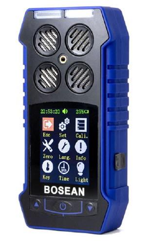 보세안 BOSEAN BH-4S 휴대용 복합 4대 가스 측정기 검지기 (가연성 가스 EX/산소 O2/황화수소 H2S/일산화탄소 CO / 컬러 LCD / 3중 알람 / 정품)