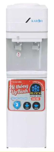 Karofi HC15 Compressor-Cooled Hot & Cold Water Dispenser (Hot 1.1L 500W / Cold 2.8L 85W / Child-Safety Hot Lock / Storage Cabinet)