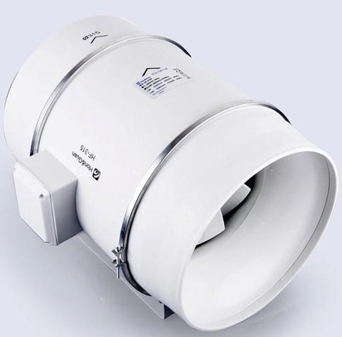 PL-HF-315P 315mm 고효율 사류 인라인 덕트 환풍기 팬 송풍기 (220V 250W / 풍량 2000m³/h / 고정압 저소음 / HVAC 환기 및 배기용)