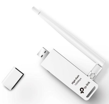티피링크 TP-Link TL-WN722N 150Mbps 고이득 외장 안테나 USB 무선 랜카드 (탈착식 4dBi 고감도 안테나 / USB 2.0 / WPS 버튼 / 정품)