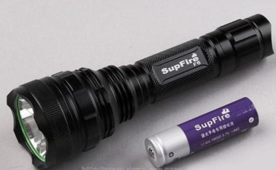 Supfire F6 High-Lumen Ultra-Compact Rechargeable EDC LED Flashlight (500 Lumens / Pocket Clip / 5 Modes / USB Rechargeable / Aviation Aluminum)