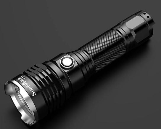 Supfire X11 High-Power Zoomable Tactical LED Flashlight (1000 Lumens / Telescopic Focus / 5 Lighting Modes / 18650 USB Rechargeable / Waterproof)