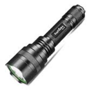 Supfire C8-T6 High-Power Tactical Long-Throw LED Flashlight (1100 Lumens / CREE XML-T6 / 350m Beam / 5 Modes / 18650 Rechargeable / Aircraft Aluminum)