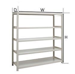 KHM1800S-600SHCD5T 5-Tier Heavy-Duty Welded Steel Warehouse Storage Rack (1800x600x1800mm / 300kg)