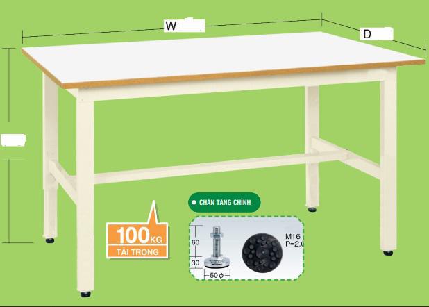 BTT1600-600CDG Heavy-Duty Fixed Industrial Steel Workbench with Lockable Drawer Unit (1600x600x800mm / Steel Worktop / 500kg Load / Leveling Feet)
