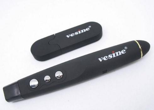 ベシン Vesine VP101 2.4GHz ワイヤレス レーザー プレゼンター PPT プレゼン リモコン (15m 受信 / 赤色 レーザー / ページ送り / 純正品)