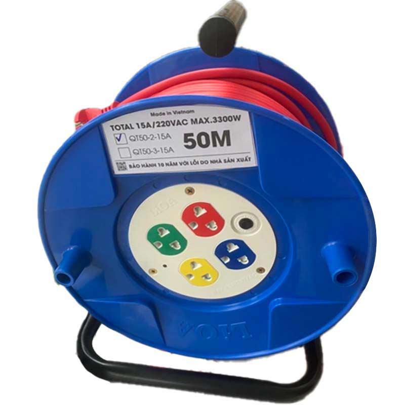 Ổ cắm kéo dài quay tay Lioa QT50-2-15A