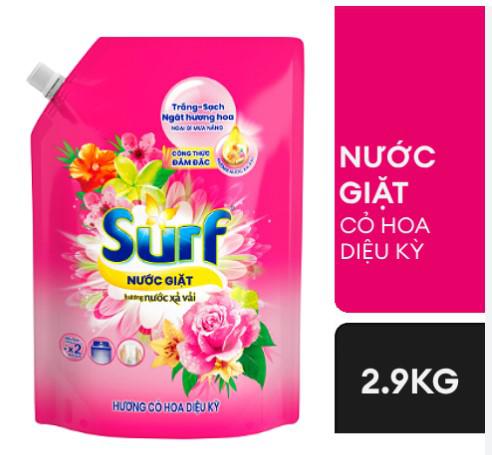 ユニリーバ サーフ Surf 2.9kg 濃縮 液体 洗濯洗剤 朝露フローラルの香り (強力 汚れ落とし / 手洗い ドラム式 縦型 全自動 対応 / 純正品)