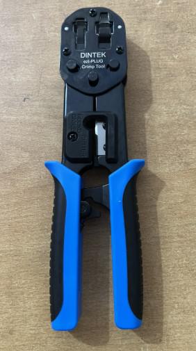 대만 정품 딘텍 DINTEK Pass Through ezi-PLUG 관통형 RJ45 랜툴 라쳇 압착기 (부품번호 6102-01021 / 압착 절단 일체형 / RJ45 RJ11 / 正品)
