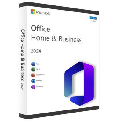 マイクロソフト (Microsoft) Office Home & Business 2024 永続版 ライセンス (Windows PC / Mac 1台 / 買い切り型 / Word Excel PowerPoint Outlook OneNote / 商用利用可能)