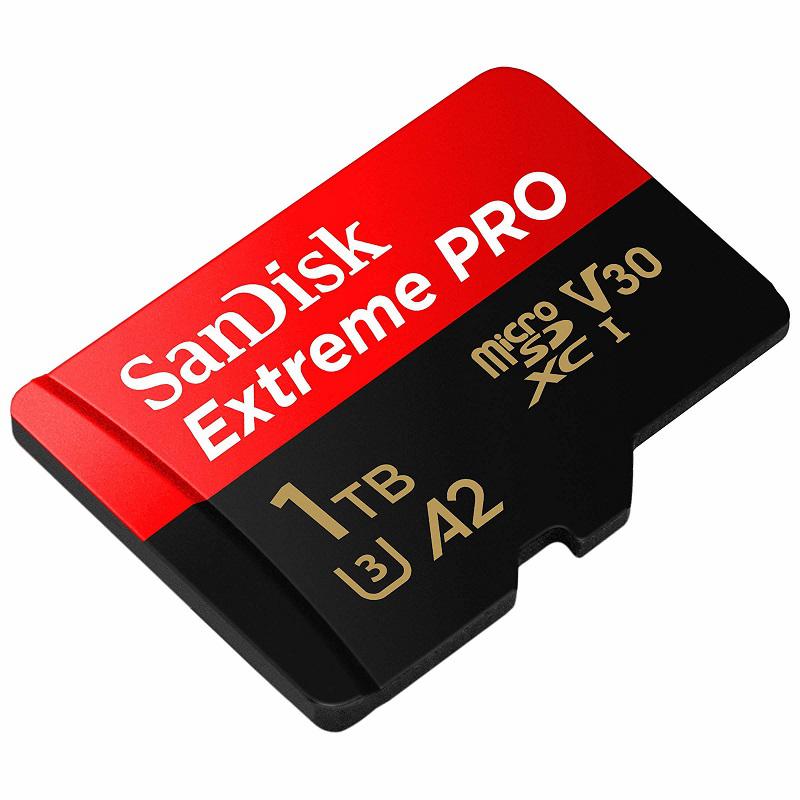 サンディスク Extreme Pro V30 A2 1TB 200MB/s MicroSDXC メモリーカード SDSQXCD-1T00-GN6MA
