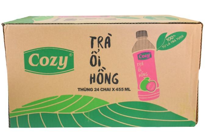 Cozy 455ml ピンクグアバ アイスティー (ベトナム産 天然茶葉100%使用 / フルーティーなピンクグアバ果汁 / ビタミンC豊富)