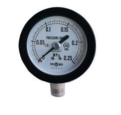 Industrial Bourdon Tube Medium Pressure Gauge 0 - 0.25 MPa (0 - 2.5 Bar / Stainless Steel Housing / High-Precision Dial)
