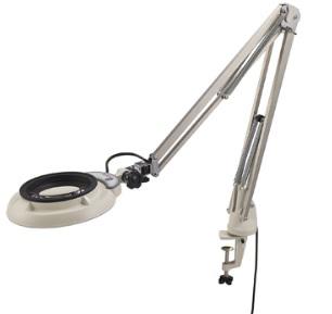 オーツカ光学 (Otsuka Optics) SKKL-F 2X 高演色 LED照明拡大鏡 フリーアーム クランプ取付式 (CRI≥90 / 7W / AC100〜240V)