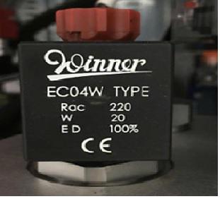 Winner (ウィナー) EC04W 24V DC 20W/4W 油圧・空圧 電磁弁用 ソレノイドコイル (DC 24V 駆動 / 高耐熱 銅巻線 / IP65 防塵防水 モールド構造)