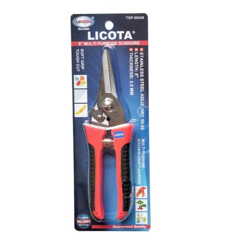 리코타 Licota TGP-00248 160mm 다목적 직선형 가위 (420J2 스테인리스강 / HRC 50-52 / 안전 잠금장치)