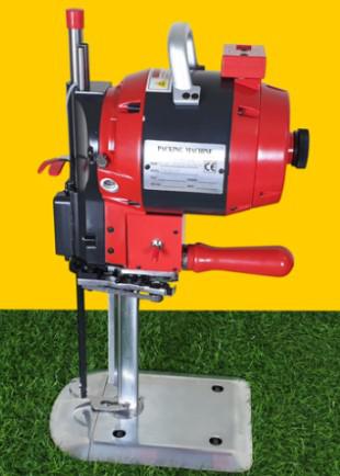 야마후지 Yamafuji VMK2-10 10인치 850W 산업용 직도 수직 재단기 (3300 RPM / 자동 칼갈이 내장 / 두꺼운 원단 대량 재단)