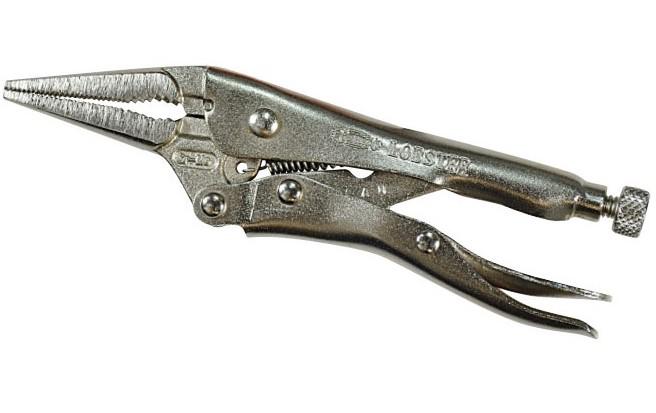 Lobster Lobtex VL-100 100mm (4") Curved Jaw Locking Pliers with Integrated Wire Cutter (Chrome Vanadium Steel / 85g Pocket Size / Made in Japan)