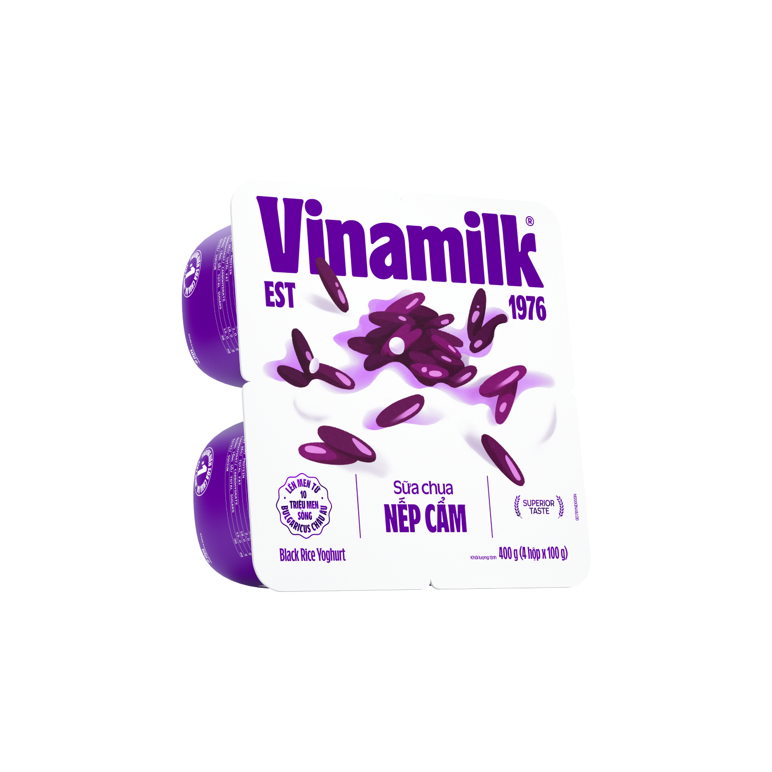 Sữa chua ăn Vinamilk nếp cẩm