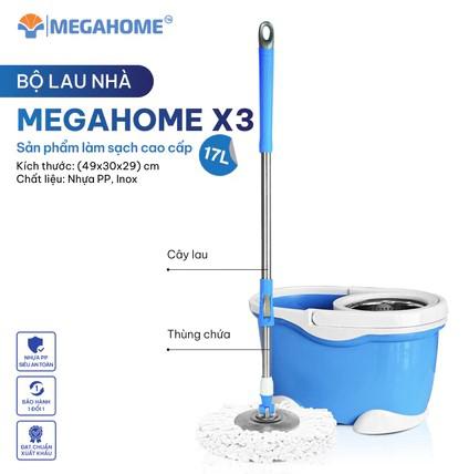 Mega Home X3 360度回転モップ