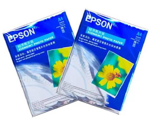 Epson A4 230gsm Double-Sided Premium Matte/Glossy Inkjet Photo Paper (Pack of 20 Sheets / High-Resolution Vivid Color Reproduction)
