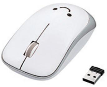 エレコム ELECOM M-IR07DRWH 抗菌 2.4GHz ワイヤレス IR LED 静音マウス - ホワイト (1200 DPI / JSA認証 / 超省電力)